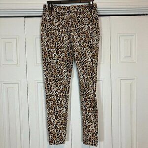 No Boundaries Leopard Print Jeggings Juniors Size M 7-9